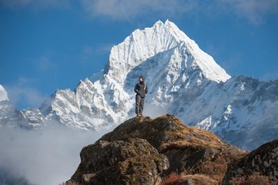 Nepal images - Thermserku from Syangboche
