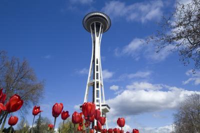images of Seattle - Space Needle; Seattle Center