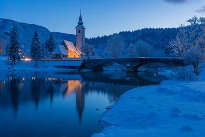 Slovenia pictures - Lake Bohinj - St John's Church