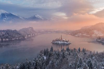 instagram spots in Bled - Ojstrica viewpoint