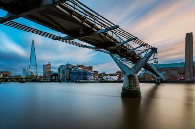 photography locations in England - Beneath Millennium Bridge (Northbank)