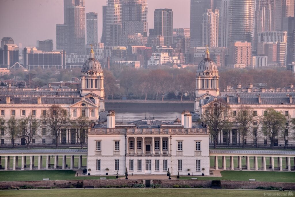 8 top London photo spots for sunrise: View from Greenwich Royal Observatory lookout from the PhotoHound Guide to London