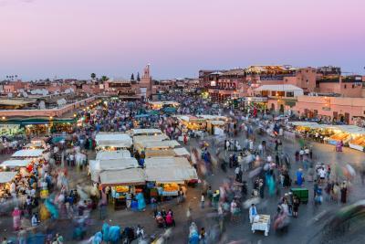 photos of Morocco - Jemaa el-Fna from above