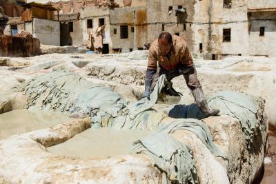Morocco photos - Fes Tanneries