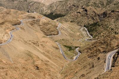 instagram spots in Morocco - Tizi n'Tichka Pass and Mountain Road