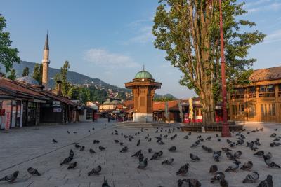 Sarajevo photo locations - Sebilj Fountain at Baščaršija