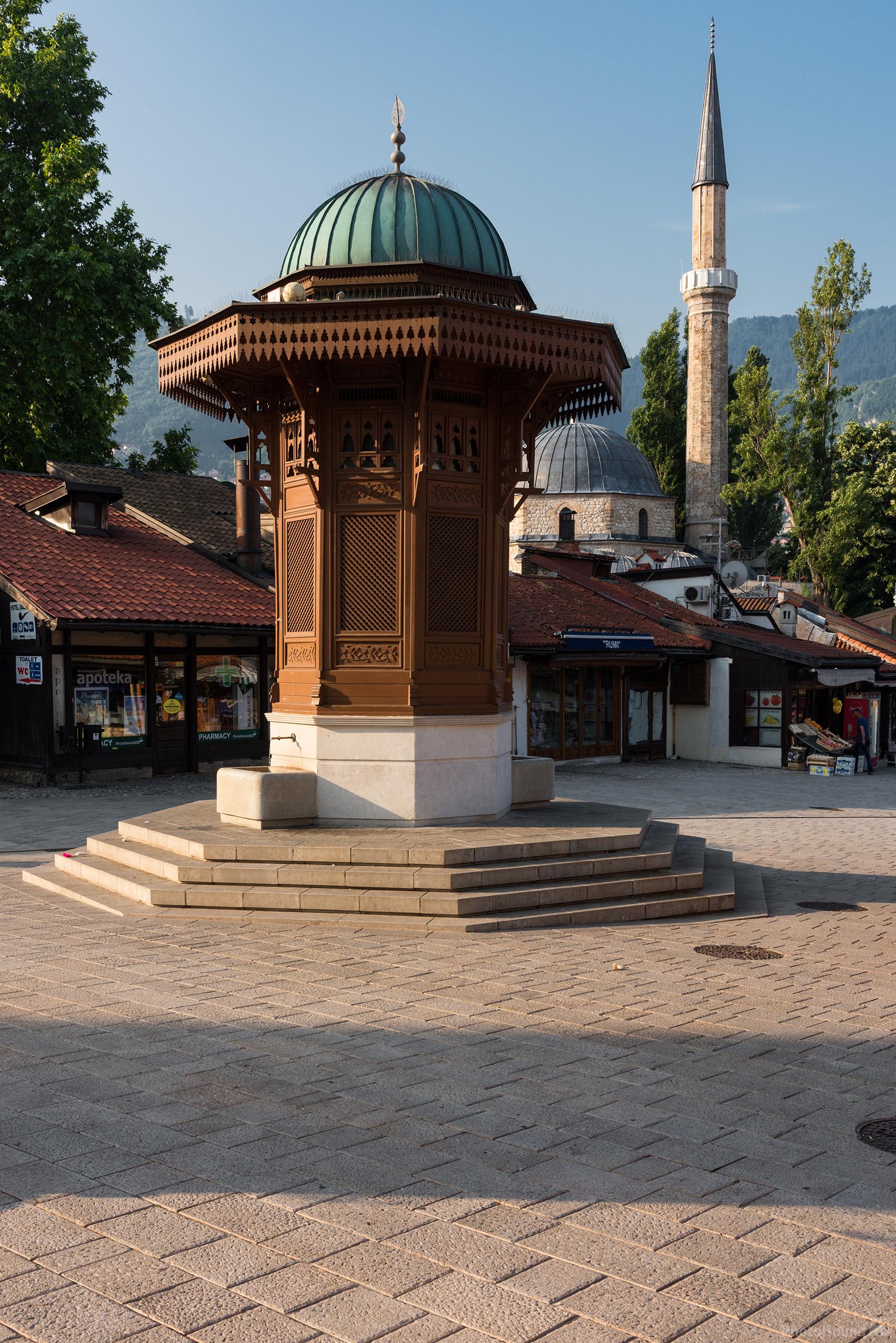 Image of Sebilj Fountain at Baščaršija by Luka Esenko