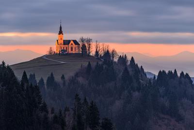 Slovenia images - St Lenart Church at Črni Vrh