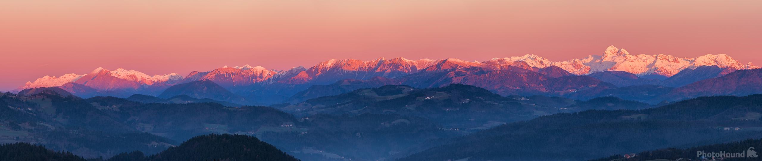Image of Julian Alps from Vrh Svetih Treh Kraljev by Luka Esenko