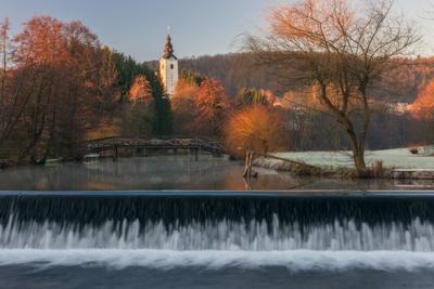 images of Slovenia - Krka Village & River