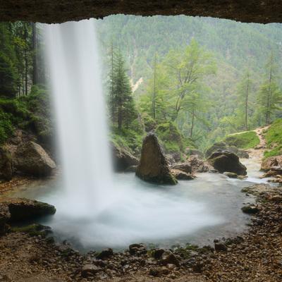 pictures of Slovenia - Upper Peričnik Waterfall