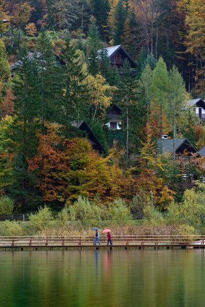 Slovenia photos - Lake Jasna - Ibex Statue