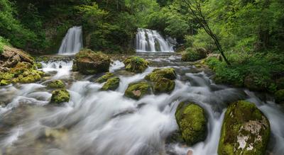instagram spots in Radovljica - Bohinjska Bistrica Waterfall