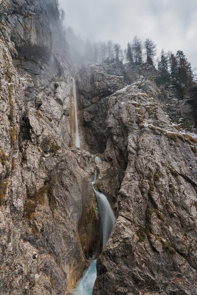 Upper Martuljek Waterfall