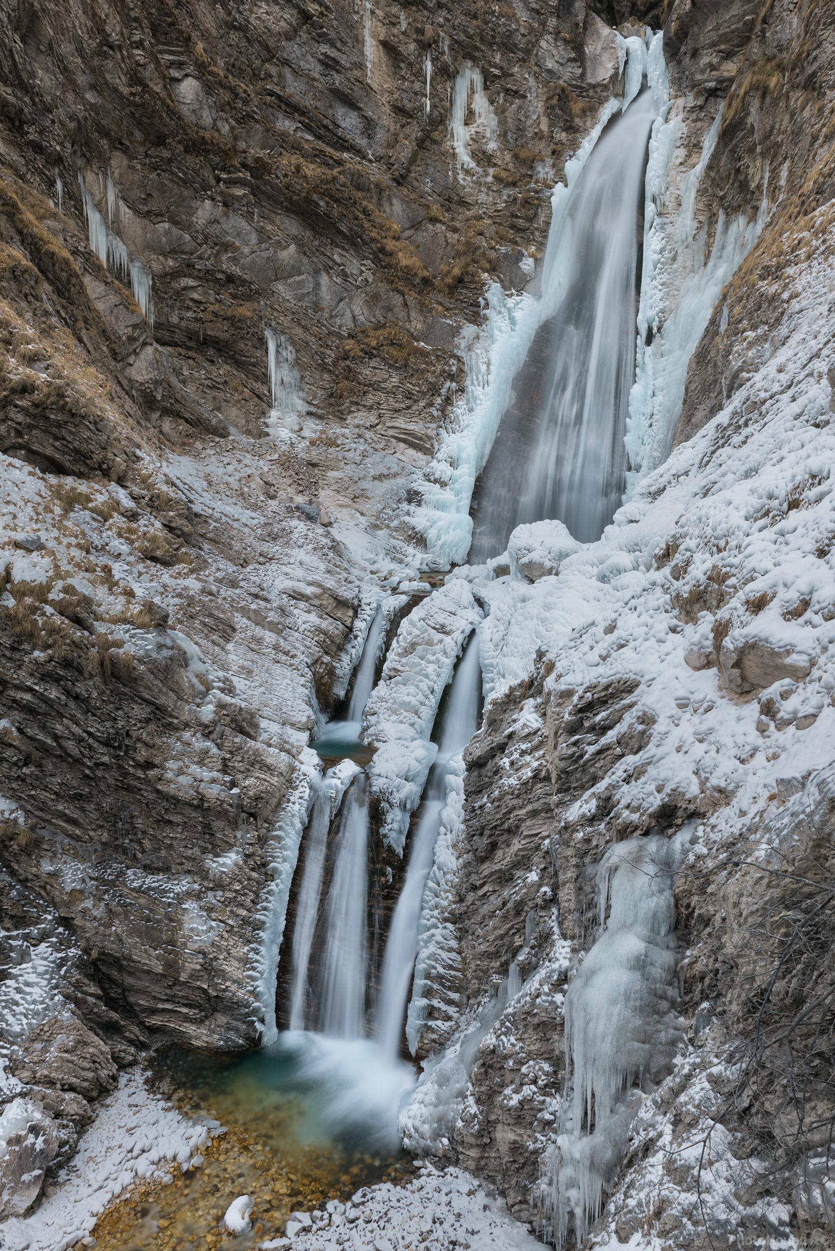 Image of Lower Martuljek Waterfall by Luka Esenko