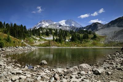 Image of Klapatche Park and St. Andrews Lake; Mount Rainier National Park - Klapatche Park and St. Andrews Lake; Mount Rainier National Park