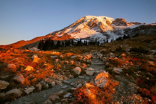 Sunset from Glacier Vista Trail