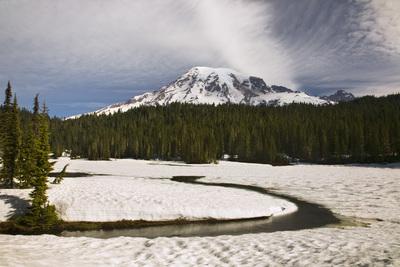 Image of Reflection Lakes, Mount Rainier National Park - Reflection Lakes, Mount Rainier National Park