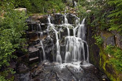 Image of Sunbeam Falls, Mount Rainier National Park - Sunbeam Falls, Mount Rainier National Park