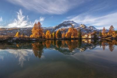 photography locations in The Dolomites - Passo San Pellegrino (Little Lake)