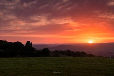 images of South Wales - Paxton Tower & Towy Valley Viewpoint