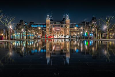 photography spots in Amsterdam - Rijksmuseum Reflecting Pool