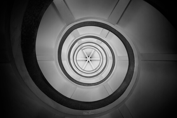 Spiral staircase - looking up