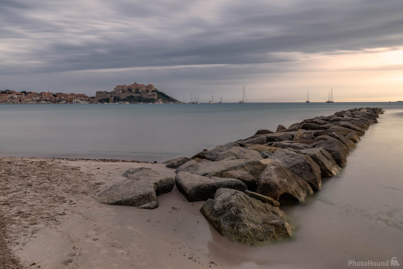 Image of Calvi - Citadella from Calvi Beach by Raimondo Giamberduca