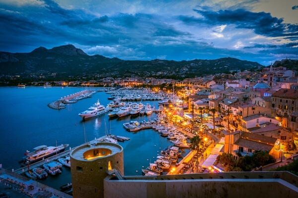 Calvi – view of the Harbour from the Citadel