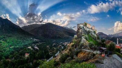photos of Corsica - Corte: La Citadella from the Viewpoint Belvedere