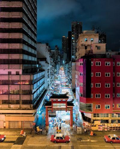 Hong Kong photos - Temple Street Overlook