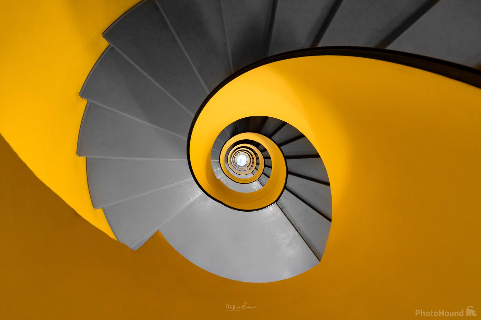Image of Yellow Spiral Staircase by Mathew Browne