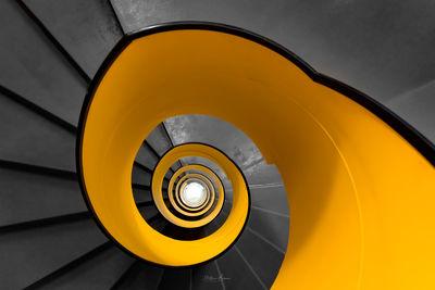 Switzerland images - Yellow Spiral Staircase