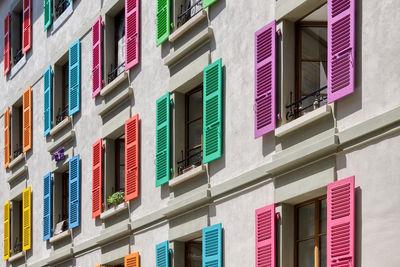 pictures of Switzerland - Coloured Shutters