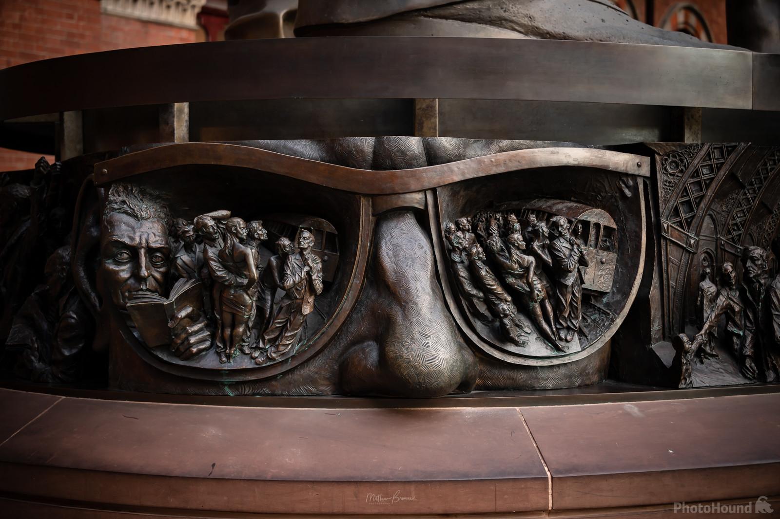 Image of St Pancras International - Lovers Statue by Mathew Browne