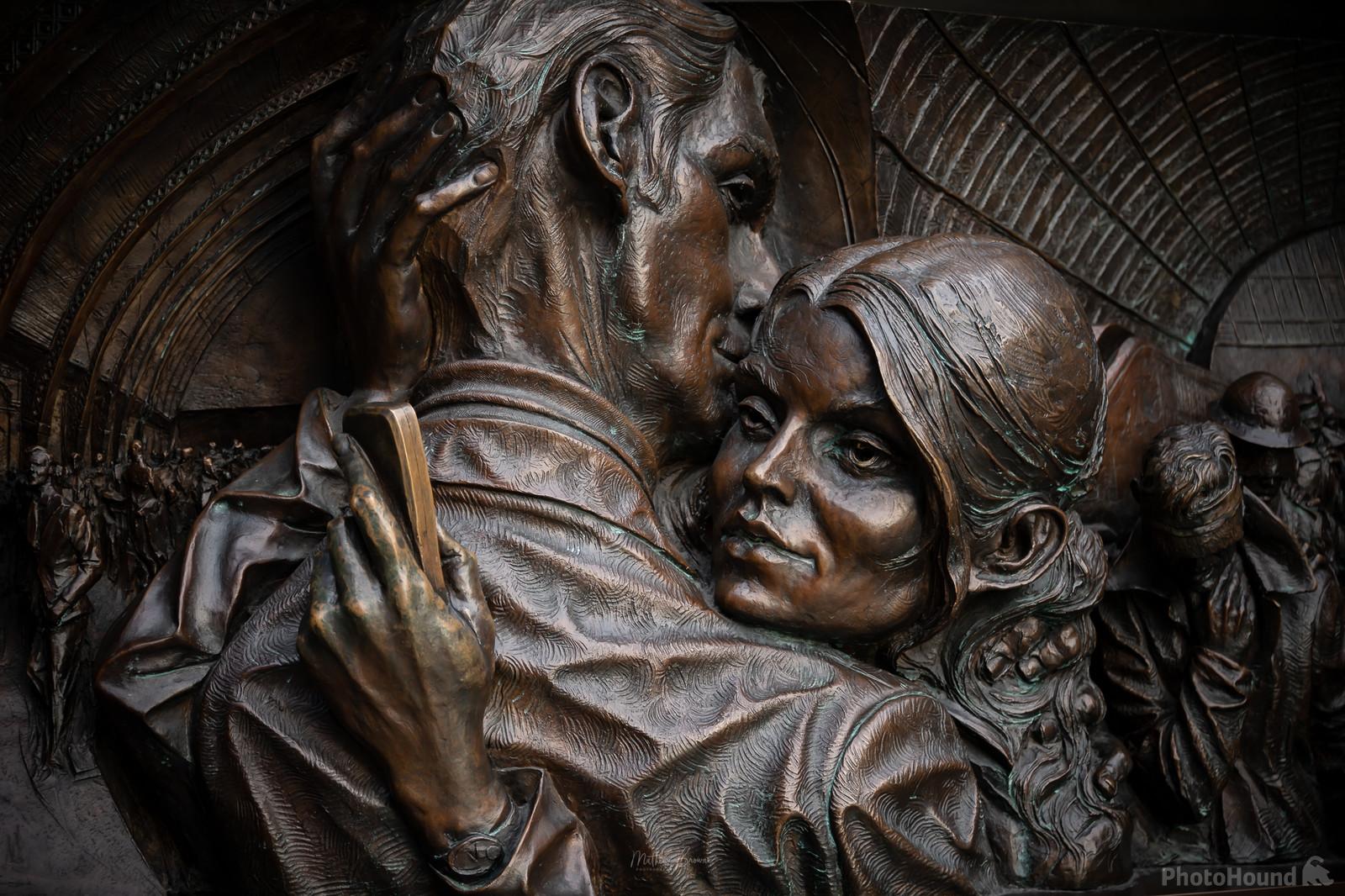 Image of St Pancras International - Lovers Statue by Mathew Browne