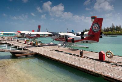 photo spots in Maldives - Seaplane Terminal