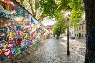 pictures of Prague - Lenon Wall