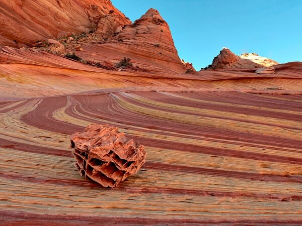 Lace Rock on colorful Striations
