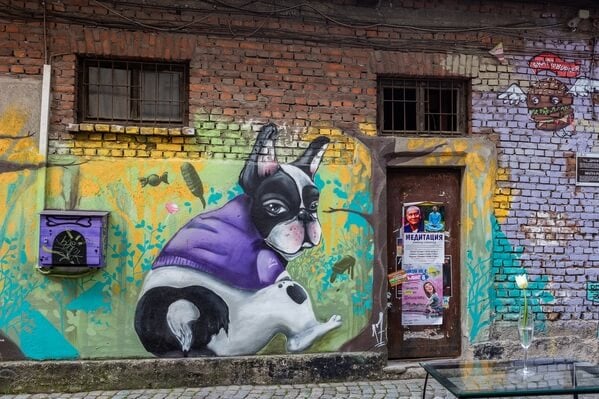 Graffiti at Kapana district in Plovdiv