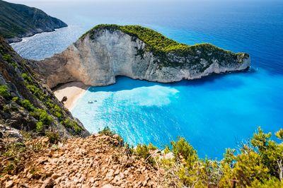 View of the Navagio Beach