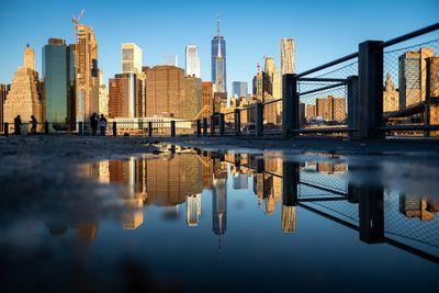 pictures of New York City - Lower Manhattan panorama from Pier 1