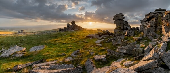 The classic view from the easterly stack looking west on a summer sunset.