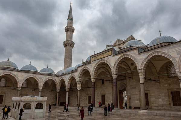 The courtyard of the mosque