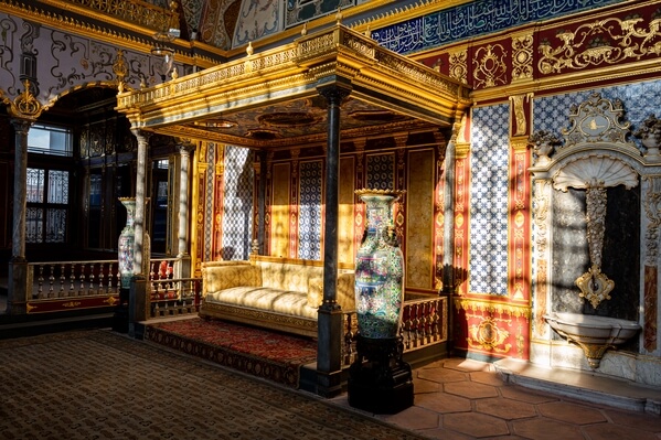Imperial Hall with the throne of the Sultan
