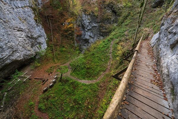 Pokljuka Gorge - view from the galleries