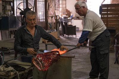images of Venice - Glass Making at Murano Island