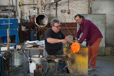 pictures of Venice - Glass Making at Murano Island