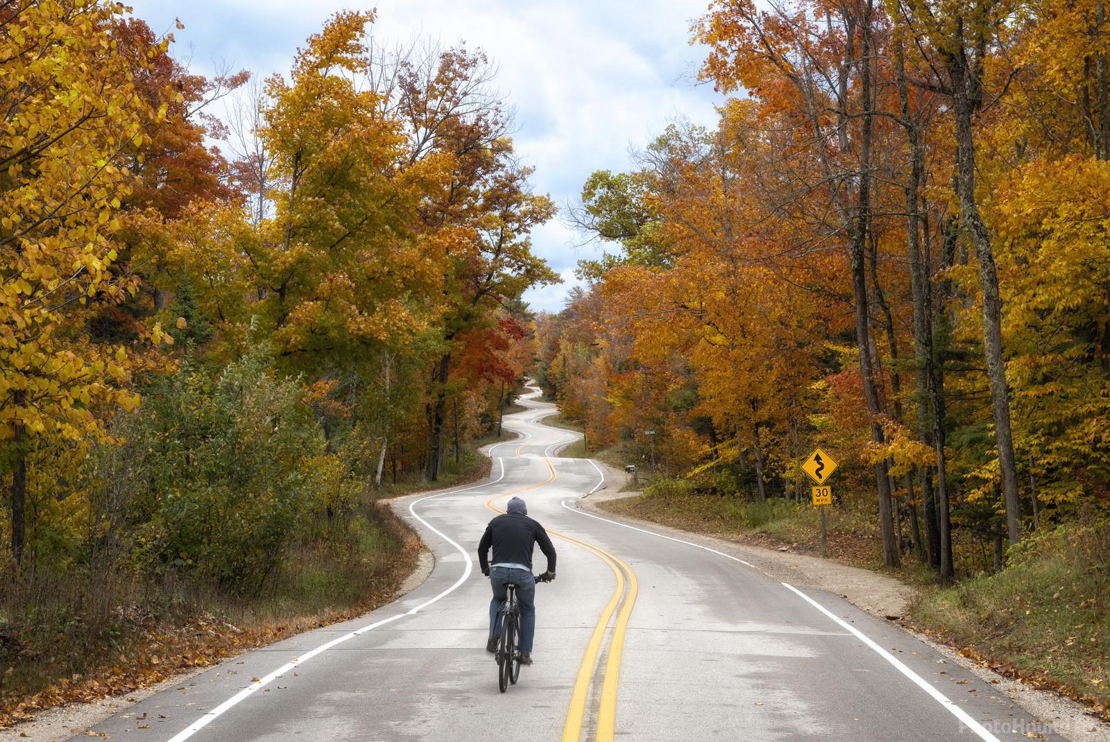 Image of Door County Wisconsin Curvy Road by Dan Anderson