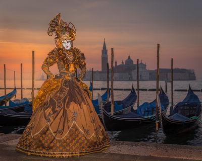 Early morning at the Venice Carnival